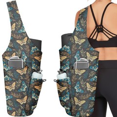 Yoga Bag for Women, Large Yoga Mat Bag Tote Carrier with Wet Dry Pocket, Wate…