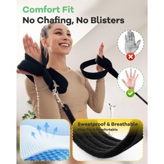 Wonderful Day 2PCS Pilates Straps for Reformer, Comfortable Enhanced Thickness,