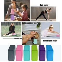 24 Pcs Foam Yoga Blocks Lightweight Non-Slip Supportive Yoga Bricks Yoga Prop…