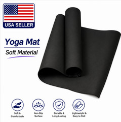 EVA Yoga Mat 4mm Thick Non-Slip Exercise Pilates Fitness Mat 173x61cm
