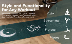 Yoga Mat With Strap 5mm Non Slip Suede & TPE – Eco-Friendly Fitness & Exercise