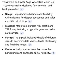 ATIVAFIT Yoga Wheel Exercise Wheel Set of 3 Purple & Pink EUC