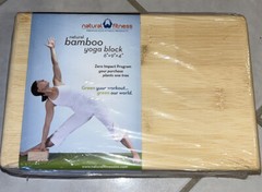 New Natural Fitness Bamboo Yoga Block 6” X 9” X 4”