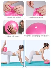 YXILEE Pilates Ring Circle Set – Workout at Home Equipment Purple