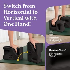 PRO Yoga Blocks | Ergonomic Yoga Block 2 Pack for Wrist Comfort and Support |…