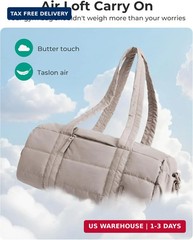 BAGSMART Reiki Gym Bag for Women Puffy Yoga Mat Travel Weekender Duffle Bag | Li