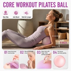 Pilates Ring Fitness Circle for Women, Pilates Equipment – 14.5″ Home Magic E…
