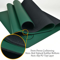 Tatago Pro Series Natural Rubber Yoga Mat for Hot Yoga and Pilates Exercise Mat