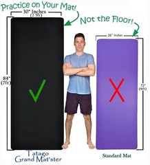 Extra Large Yoga Mat for Home Workout. 84×30 Exercise Mat by Tatago 