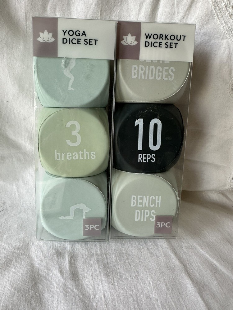 Vivitar Yoga Dice Set & Workout Dice Set Lot of 2 (6 Dice)