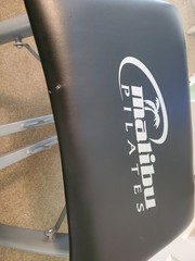 Malibu Pilates Folding Abs &Full Body Workout Fitness Bench Tested+3 Workout CDs