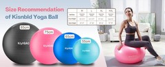 Exercise Ball, Extra Thick Yoga Ball for Workout Pregnancy Stability, 4 Sizes