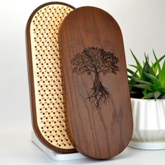Sadhu Board with Thermal Ash “Tree of Life” Copper Nails 10 mm/0.4 inch