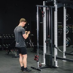 Titan Fitness 89″ Tall Selectorized Wall Mounted Pulley Tower