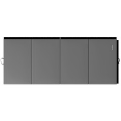 BalanceFrom Fitness GoGym 4′ x 10′ x 2″ Folding Gymnastics Mat, Gray (2 Pack)
