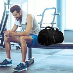 INOXTO Small Sports Gym Bag，Travel Duffel Bag with Dry Wet Pocket and Sho