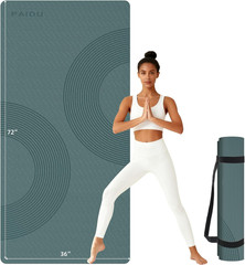 Extra Thick Non-Slip Yoga Mat 72″x36″ for Home Gym & Fitness Workouts