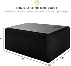 4″ Yoga Block 10 Pack Bulk EVA Foam Yoga Blocks Firm and Supportive Yoga Brick