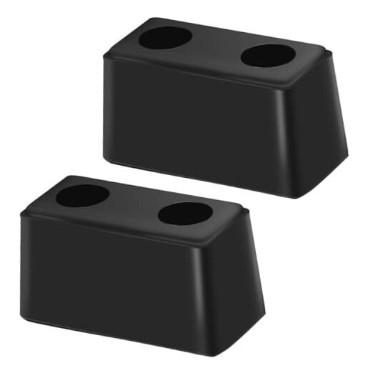 Rubber Bumper Blocks (2-Pack) – 6″ x 3″ x 3″ Block Dock Buffers for