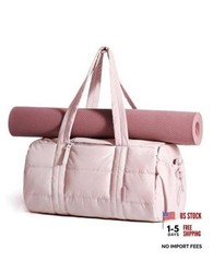 Reiki Gym Bag for Women Puffy Yoga Mat Travel Large 24L 24L-Baby Pink