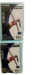Pro Strength Yoga Blocks Set of 2 Non-Slip Foam Exercise Balance Support NEW
