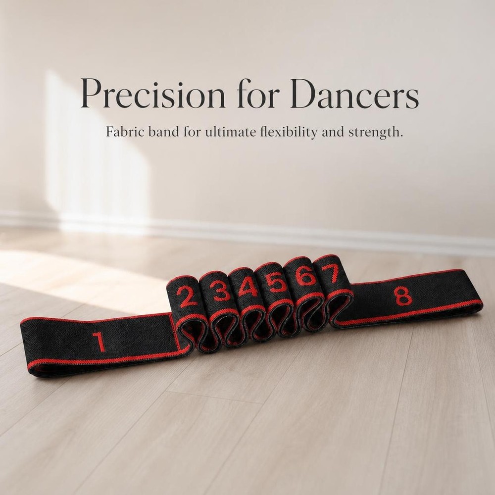 Numbered Fabric Resistance Band for Yoga Stretching, for Stretching – for Dance