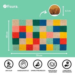 Doormat Outdoor Tables Doormat Coconut with Non Slip PVC Backing…