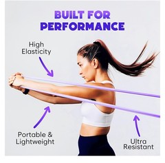 Pilates Ring and Ball Set, at Home Pilates Kit with 14″ Exercise Ring, Purple
