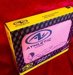 Folding Yoga Mat W/ Poses Pink Home Workout Fitness Gym Training 24”x68”x3mm NEW
