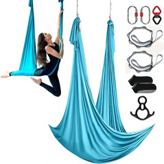 Aerial Yoga Hammock & Swing, 4.4 Yards, Yoga Starter Kit with 100Gsm Nylon Fabri