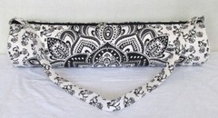 Indian Black Ombre Mandala Bag With Shoulder Strap Yoga Mat Carrier Yoga Bags US