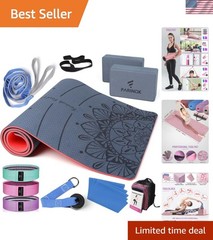 1/3 Yoga Mat Thick, Yoga Kit and Sets for Beginners Include High Density Yoga…