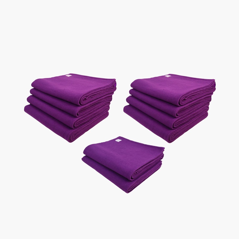 Yogikuti Iyengar Yoga Blanket Set of 10pc, Handwoven Cotton Blanket