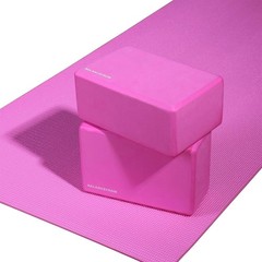 Fitvids 1/4” High Density Thick Non Slip Workout Yoga Mat and Carry Strap, Pink