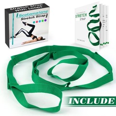 Stretching Strap Yoga Strap Physical Therapy for Home Workout, Exercise, Pila…