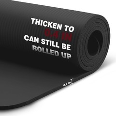 Extra Thick NBR Yoga Mat for Women & Men, 10Mm Thick, 72”X24” Large Exercise Mat