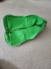 Fit Spirit Bag Full Zip Exercise Yoga Mat Tote Cargo Pockets Green Strap