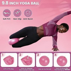 Pilates Ring Resistance Bands Ball Set for Full Body Toning Home Workout