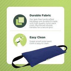 Durable Yoga Pilates Sandbag – Fitness Strength – Workout – Double Handles -10lb