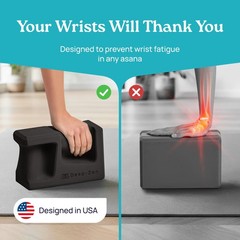 PRO Yoga Blocks | Ergonomic Yoga Block 2 Pack for Wrist Comfort and Support |…