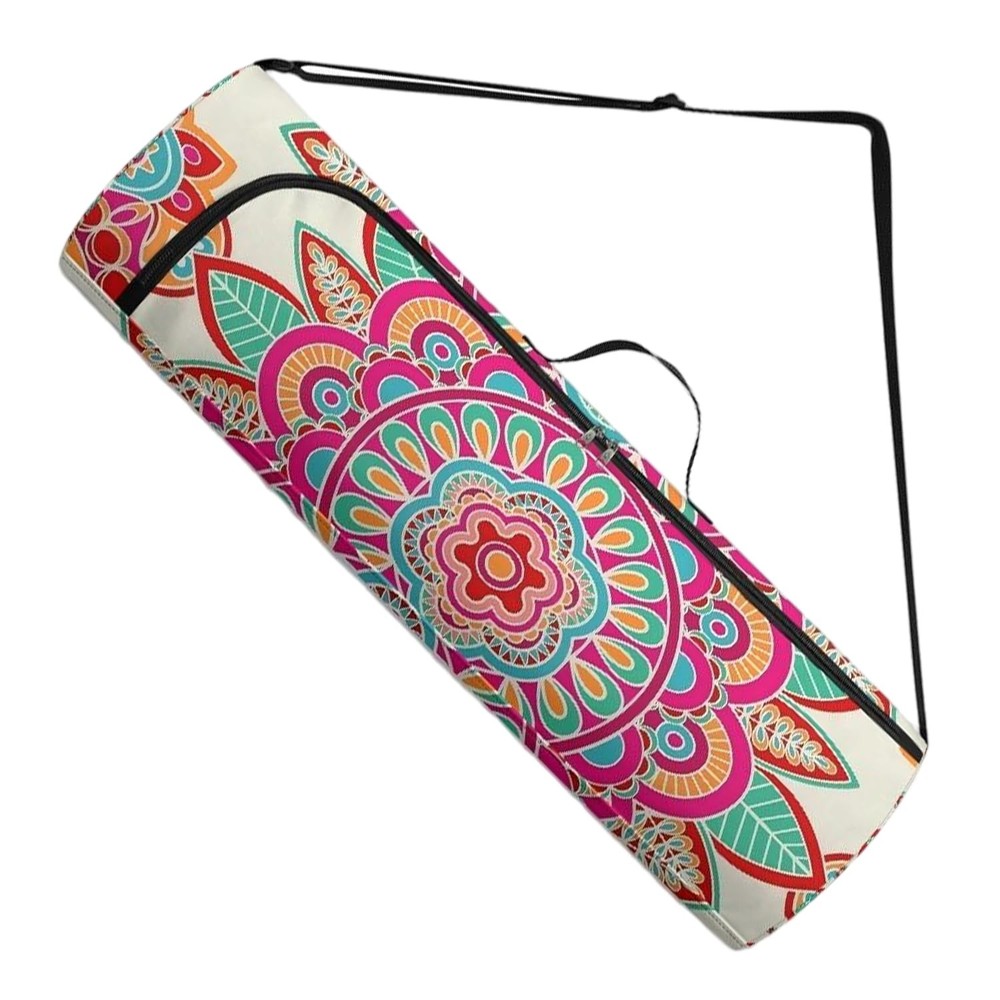 Mandala Yoga Mat Bag Carrier Full-Zipper Extra Large Size 20cm*76cm Adjustabl…