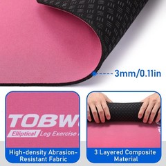 Non-Slip Mat for Exercise Equipment – Easily Cleanable & Stylish Pink