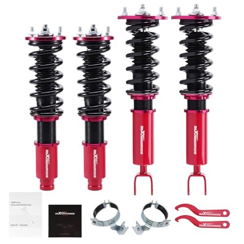 Coilovers for Honda Accord 1990-1997 DX/EX/LX CB7 CD5 CD7, for Acura CL Red