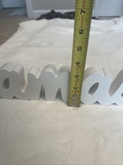 Namaste Wooden Inspiration Sign White Cursive Motivation