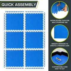 CONVERT YOUR SPACE WITH DURABLE EVA INTERLOCKING PUZZLE EXERCISE MAT