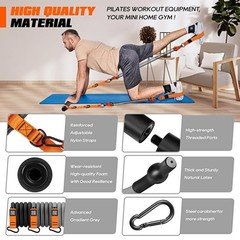 KUTIZE Pilates Bar Kit with Resistance Bands, 1-Orange