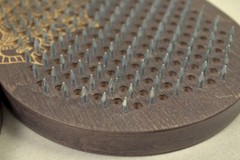 Sadhu Nail Yoga Board for Begginer 10 mm | 0.4″ Wenge Buddha Engraving