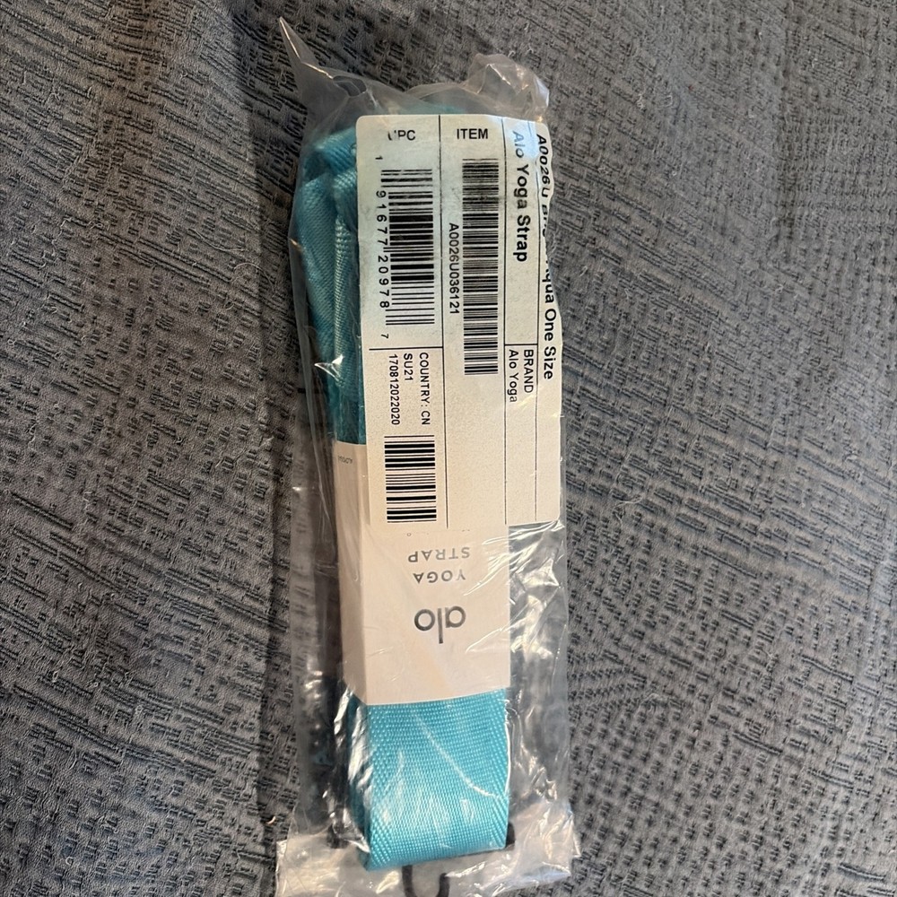 Alo Yoga Yoga Strap Bright Aqua for Yoga 1 Item A0026U