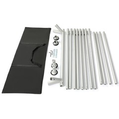Adjustable Silvery Steel Stand Portable Aerial Rig Frame Yoga Swing Bar Fitness