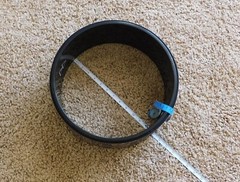 Cork Yoga Wheel by Yoga Design Lab (12.6 diameter), mandala black, New
